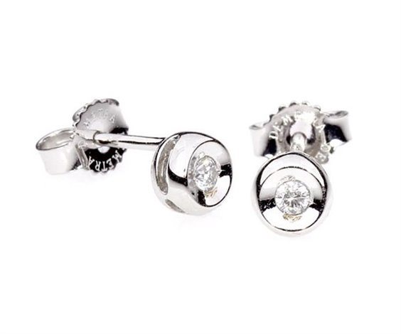Pendientes Demetra Mujer ESSENTIAL in Oro blanco Diamante 0.06 Ct 021.006.W.A3 - 021.006.W.A3